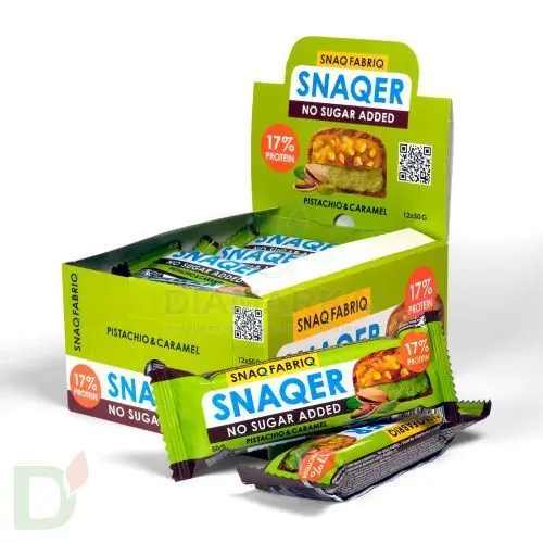 Батончик Snaq Fabriq глазированный Фисташка и карамель 50гр. в Тюмени