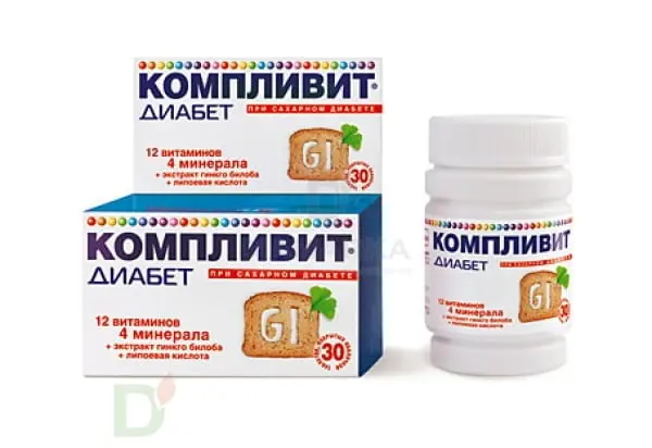 Витамины Компливит® Диабет, 30 табл. в Тюмени