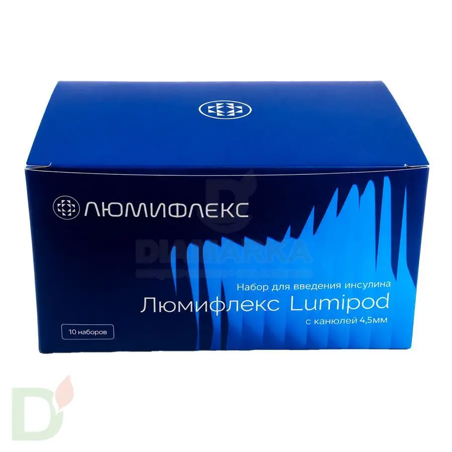 Набор для введения инсулина Люмифлекс Lumipod с канюлей 4,5мм, 1 шт.