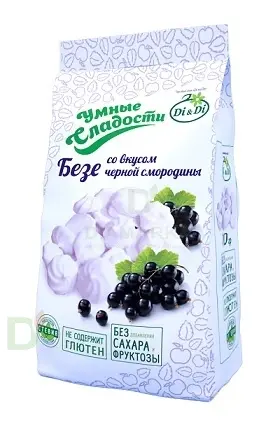 Безе без сахара Умные сладости Чёрная смородина 70гр. в Тюмени