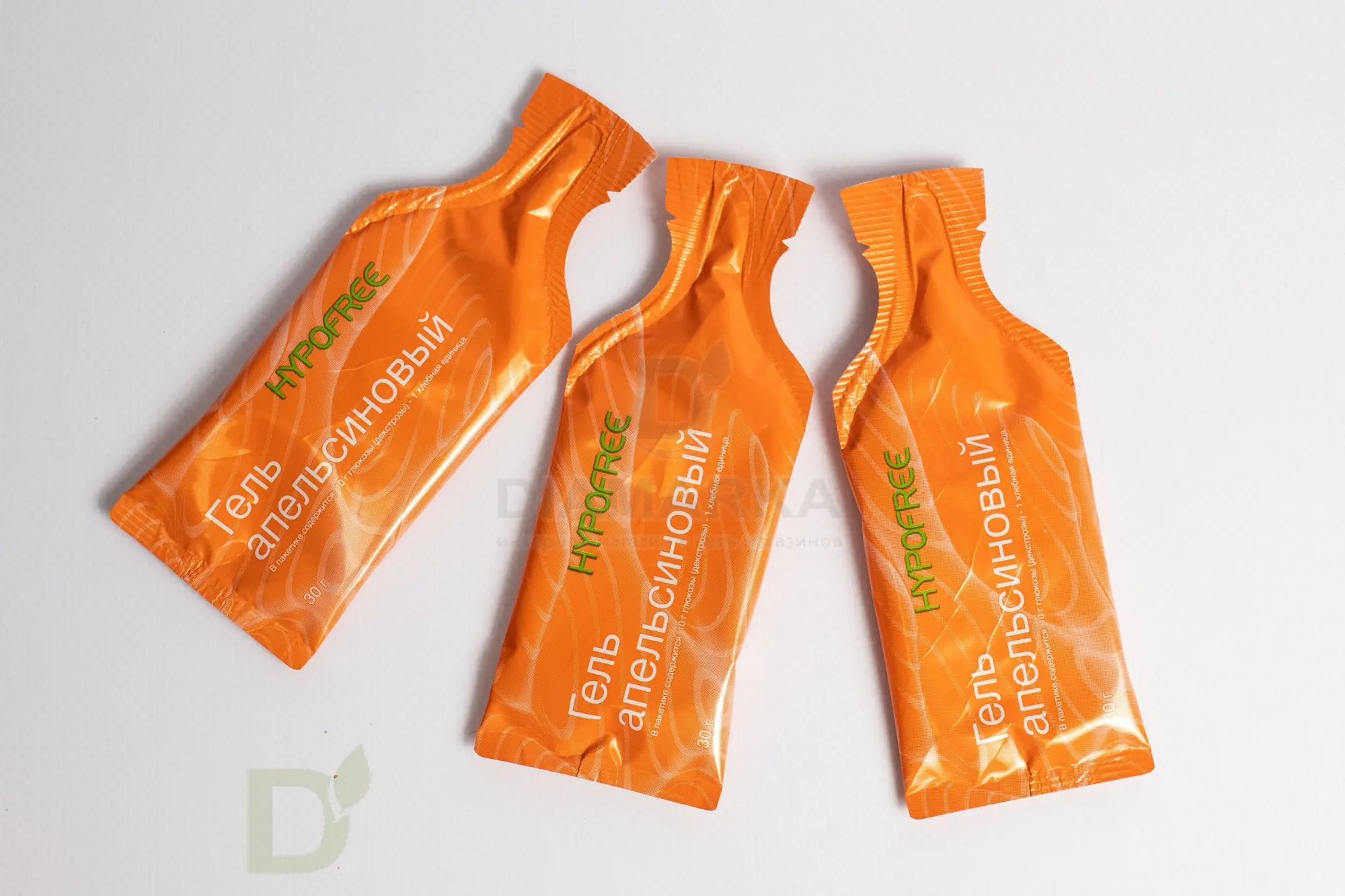 Гель HYPOFREE 1ХЕ Апельсин, мягкая упаковка, 10 саше по 30мл в Тюмени
