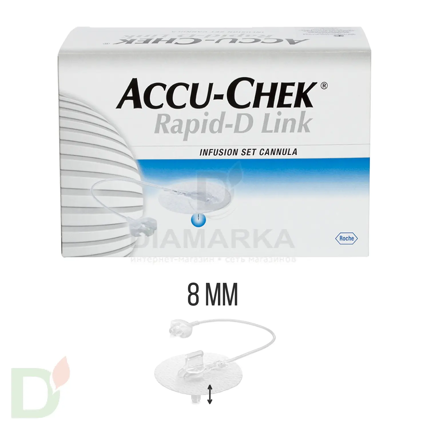 Акку-Чек Репид-Д Линк, игла 8 мм, 1 шт. в Тюмени