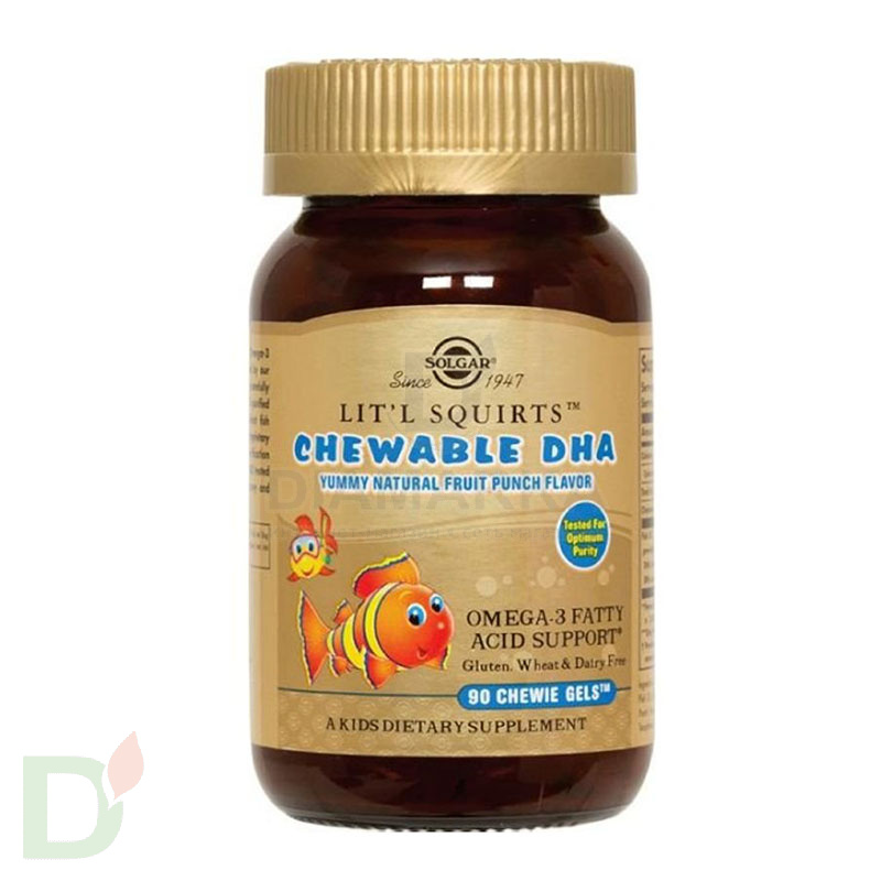 Витамины для детей Солгар Золотые рыбки ПНЖК Омега-3 (ДГК и ЭПК), 90 капс. в Тюмени