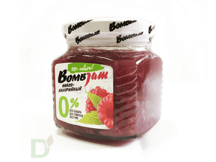 Джем Bombjam низкоуглеводный Малина, 250 гр.