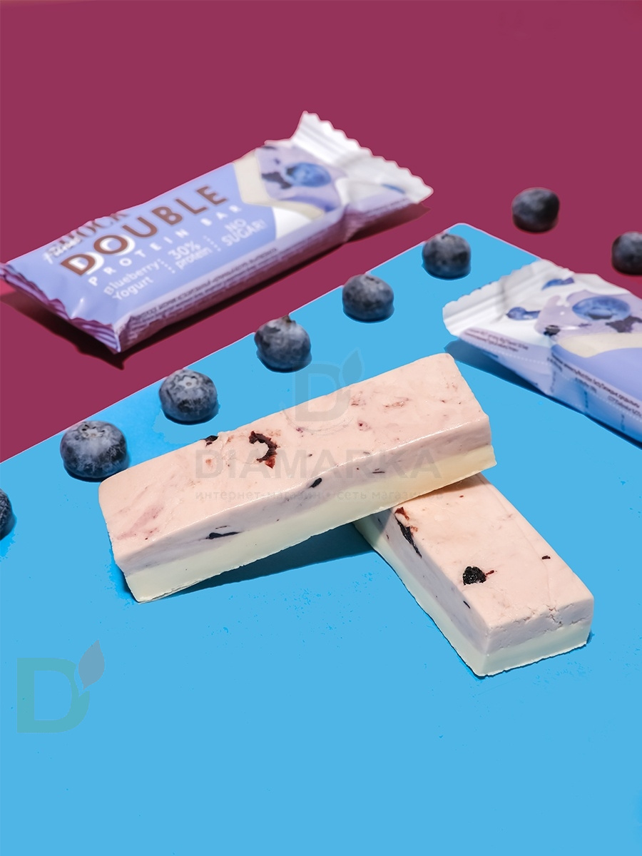 Батончик протеиновый FitnesShock Черничный йогурт 40гр. в Тюмени