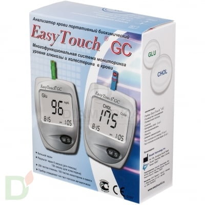 Анализатор крови EasyTouch GC на холестерин и глюкозу