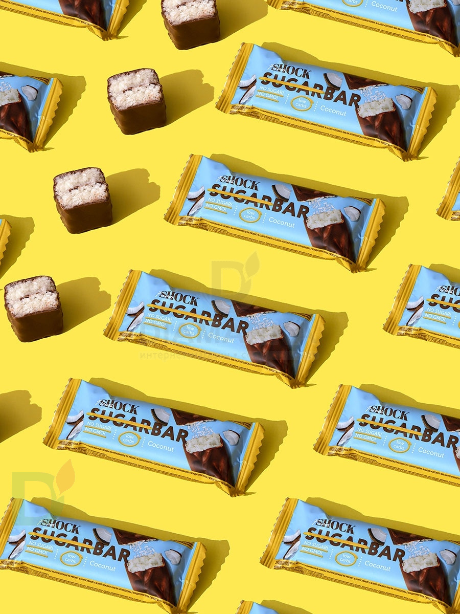 Батончик протеиновый FitnesShock Кокос 50гр. в Тюмени