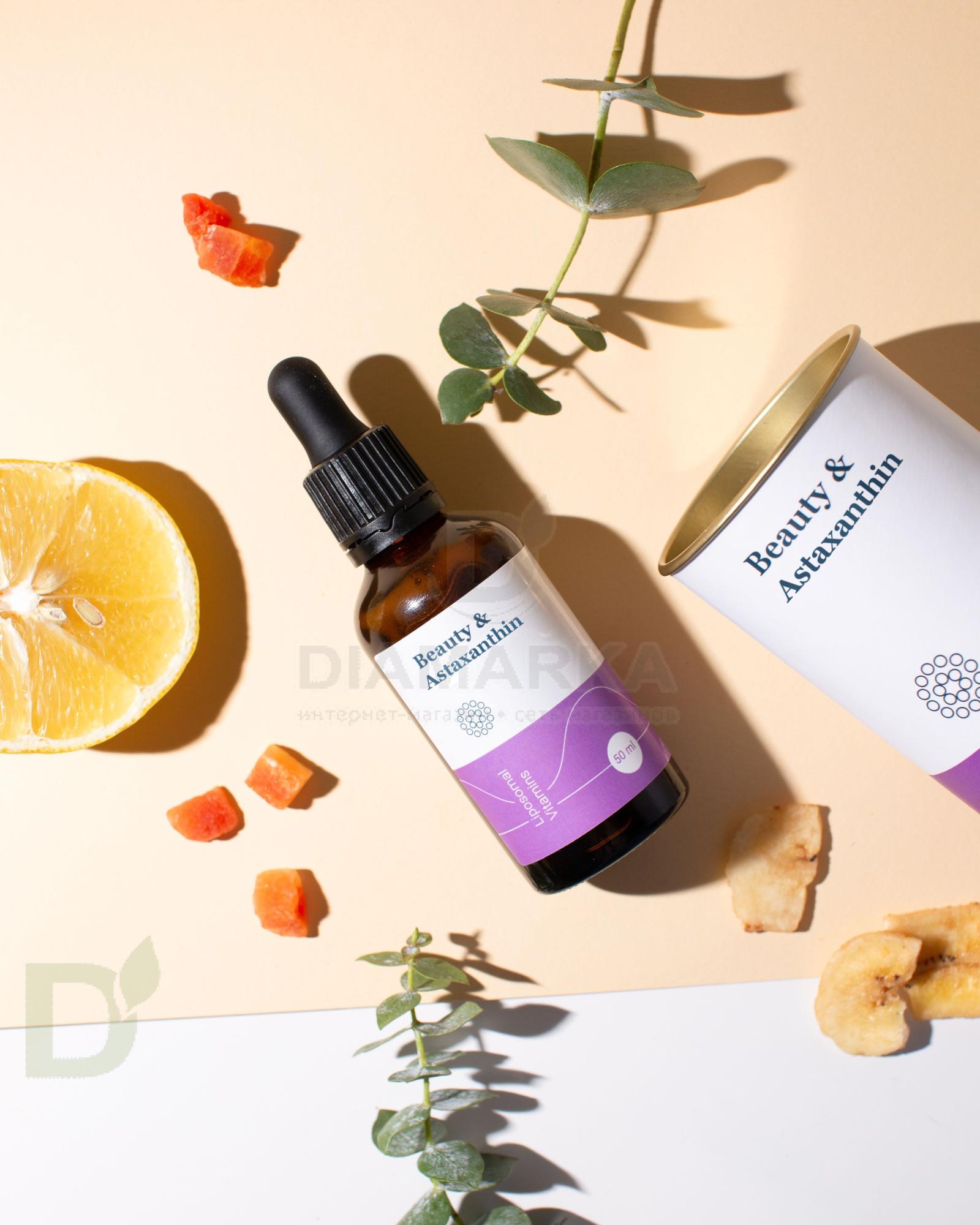 Витамины Liposomal Vitamins Astaxanthin/Астаксантин 50мл флакон в Тюмени