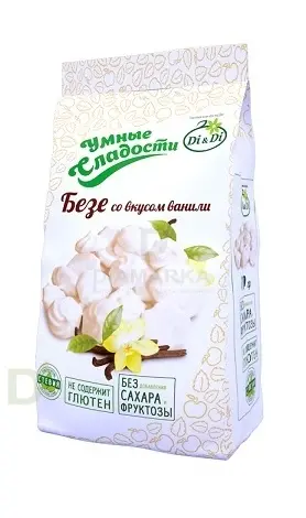 Безе без сахара Умные сладости Ваниль 70гр. в Тюмени