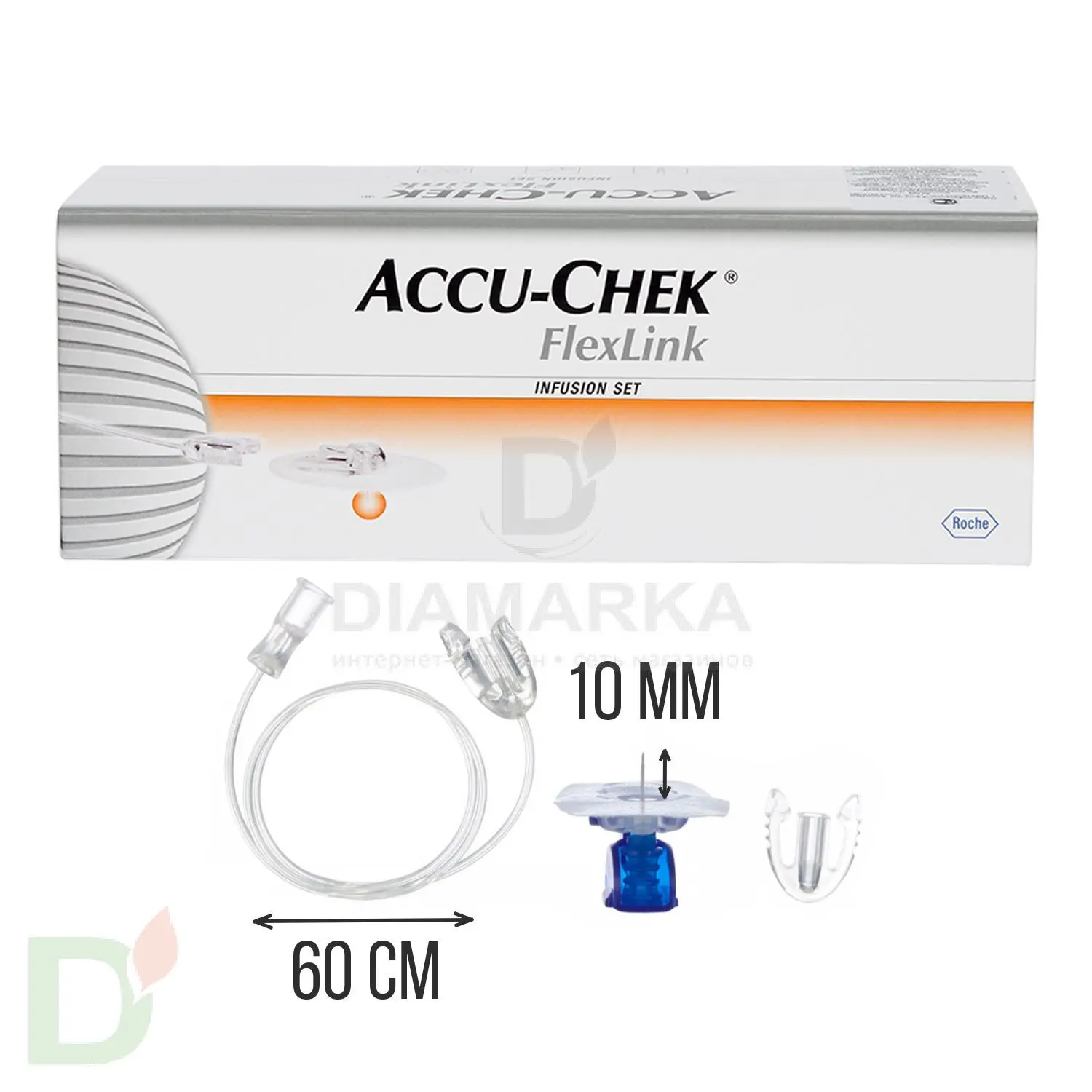 Акку-Чек Флекс-Линк 10/60, инфузионные  наборы, упаковка из 10 шт