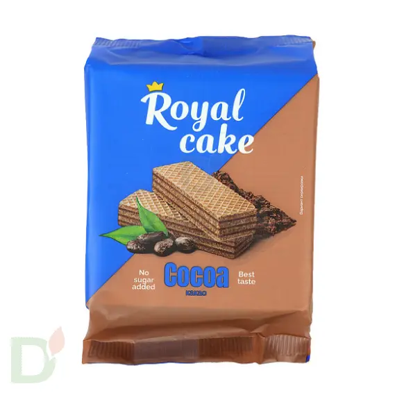 Вафли Royal cake со вкусом «КАКАО» без сахара, 120 г в Тюмени