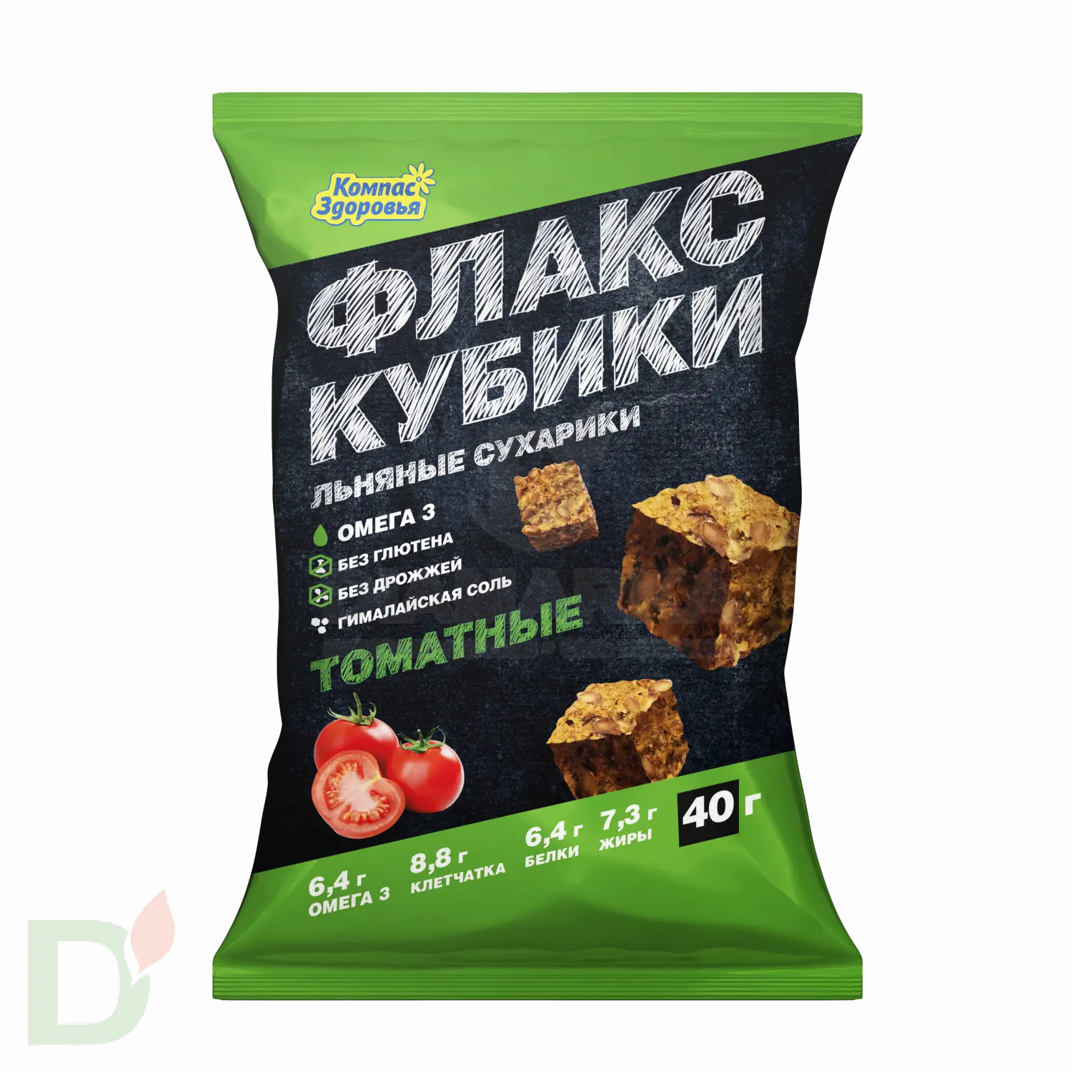 Флакс-кубики льняные с кориандром и тмином 40 гр. купить в Тюмени, цена на  сайте - ДиаМарка