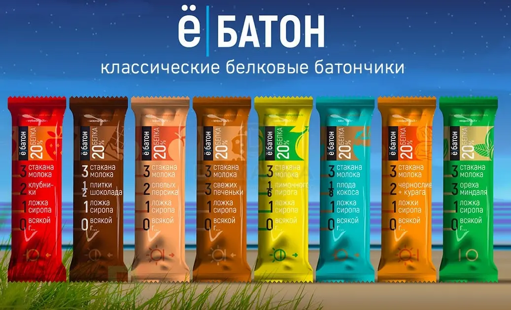 Батончик протеиновый Ё/батон Кокос в шоколадной глазури 50гр в Тюмени