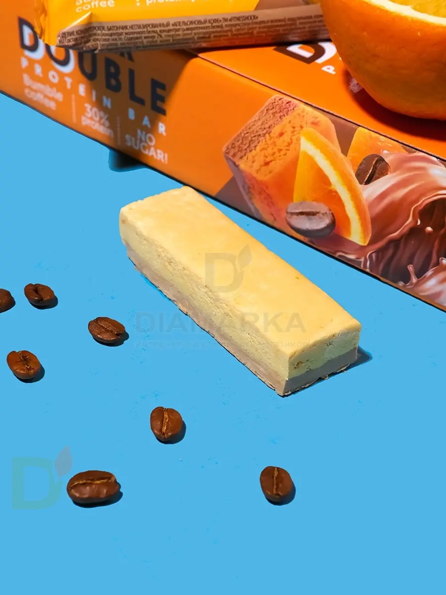 Батончик протеиновый FitnesShock Апельсиновый кофе 40гр. в Тюмени