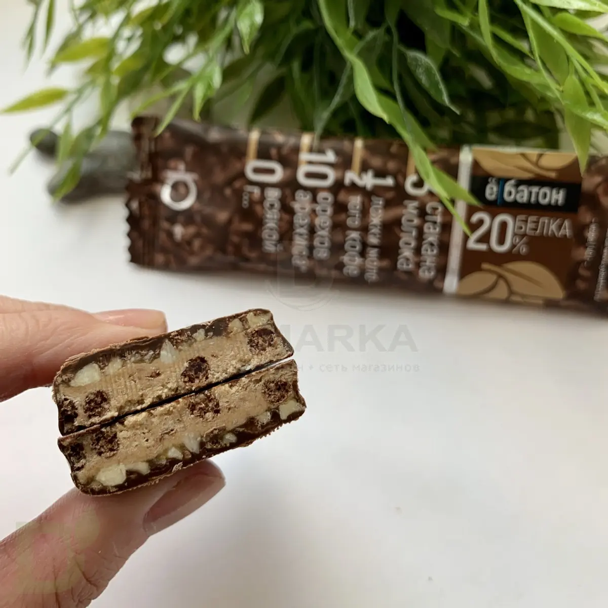 Батончик протеиновый Ё/батон "Арахис-Кофе" в шоколадной глазури 40гр в Тюмени
