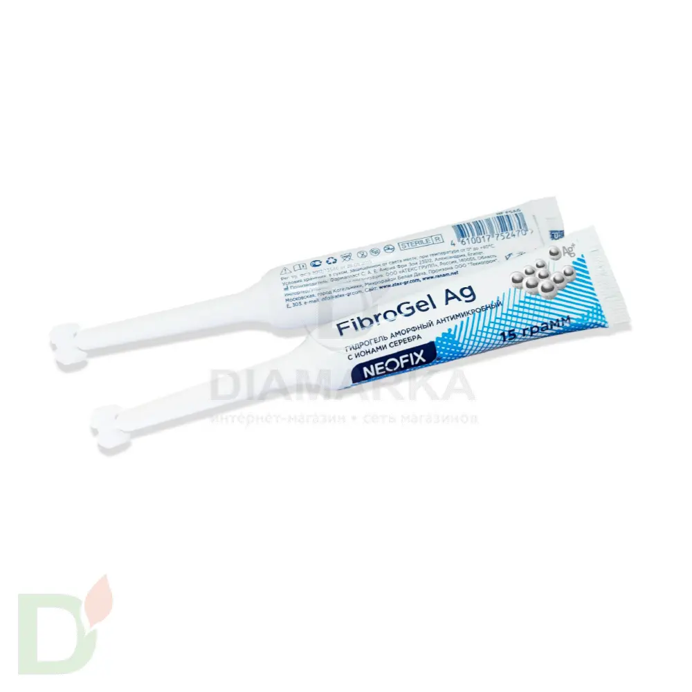 Гидрогель антимикробный NEOFIX FibroGel Fg с ионами серебра 15г в Тюмени