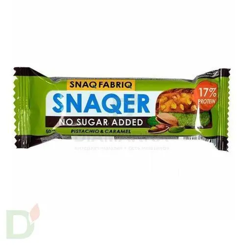 Батончик Snaq Fabriq глазированный Фисташка и карамель 50гр. в Тюмени