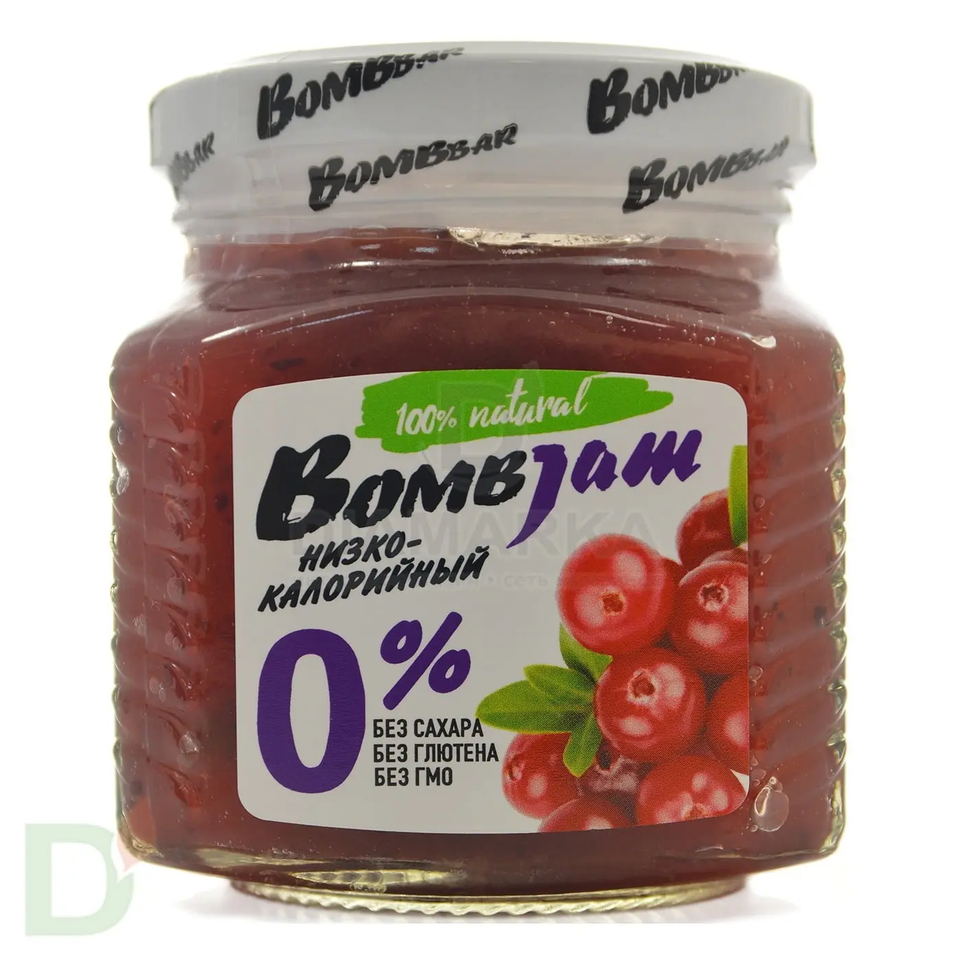 Джем Bombjam низкоуглеводный Брусника, 250 гр.